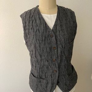 Hannoh Wessel Gilet, Size 38, Blue-Grey